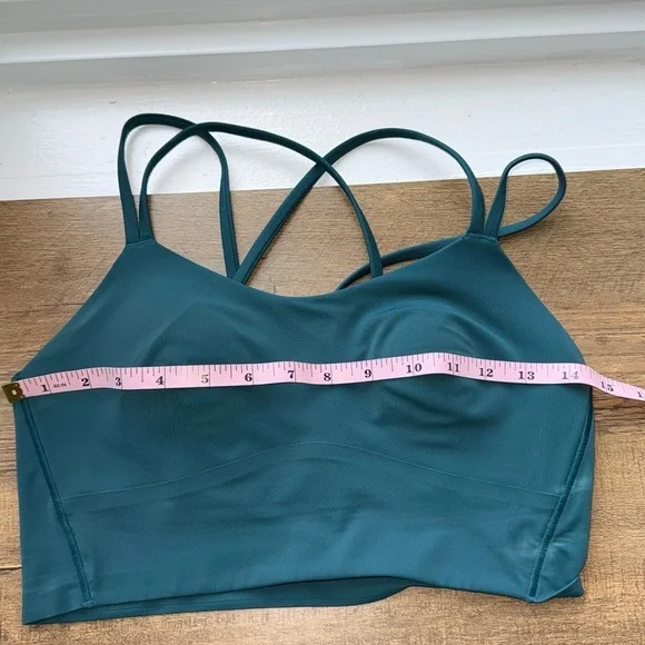Lululemon Like a Cloud Longline Bra Size 4 Deep Teal Light Support B/C cup - Picture 4 of 4